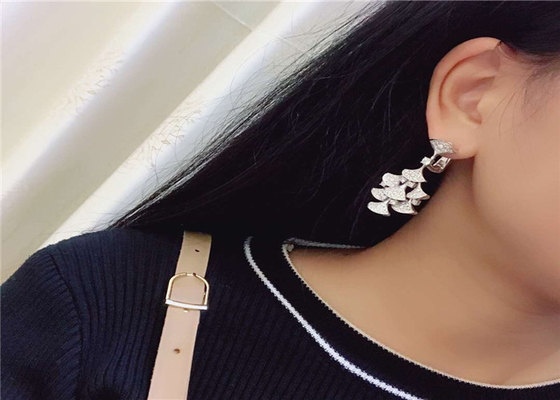 Bulgari Divas' Dream 4.2ct 206 Diamonds 18kt White Gold Earrings