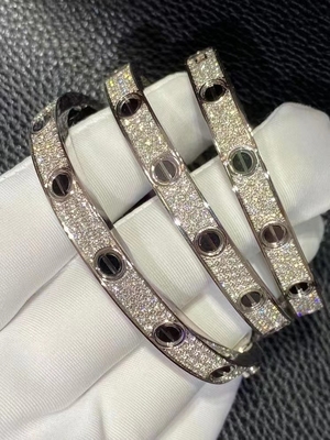 Cartier De Love Bracelet N6032417 Girlfriend Luxury Diamond Jewelry Jewelry Love Bracelet 18k White Gold