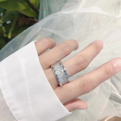  B.zero1 Design Legend ring in 18k white gold vvs diamonds real gold and diamond jewelryChinese jewelry factory