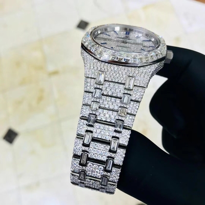 DE Moissanite Vvs Icebox Diamond Watches Mens Fine Jewelry