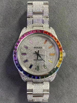 Vvs Diamond Ice Jewelry Expensive Moissanite Watches Brands