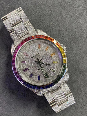 Vvs Diamond Ice Jewelry Expensive Moissanite Watches Brands
