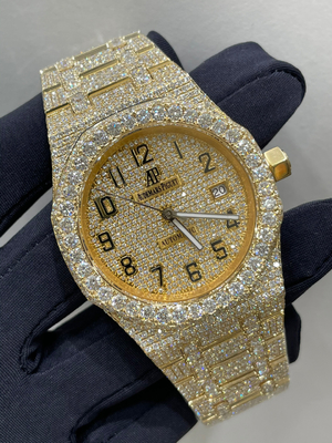Hiphop Moissanite Ice Cube Watch Automatic Movement