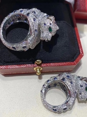 Vvs Diamond Ring Gold Jewelry PURE 18K GOLD CARTIER Mirror
