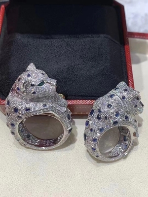 Vvs Diamond Ring Gold Jewelry PURE 18K GOLD CARTIER Mirror