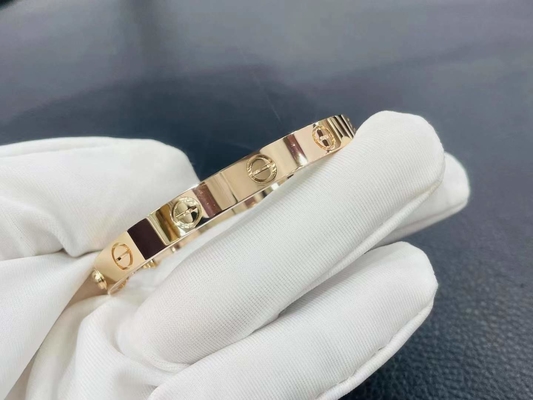 Brand Love Bracelet 4 Diamonds In 18K Yellow Gold Jewelry Factory