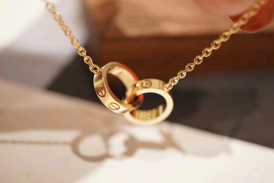 18k Gold Custom Necklace Jewelry Cartier Hk Setting For Anniversary