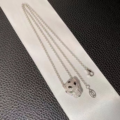 Unisex Birthstone Brand 18k Gold Necklace GH Color VS SI Clarity For Engagement
