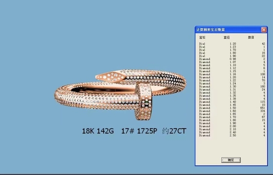 Fully Diamond Paved cartier juste un clou bracelet 18K White Gold Unisex