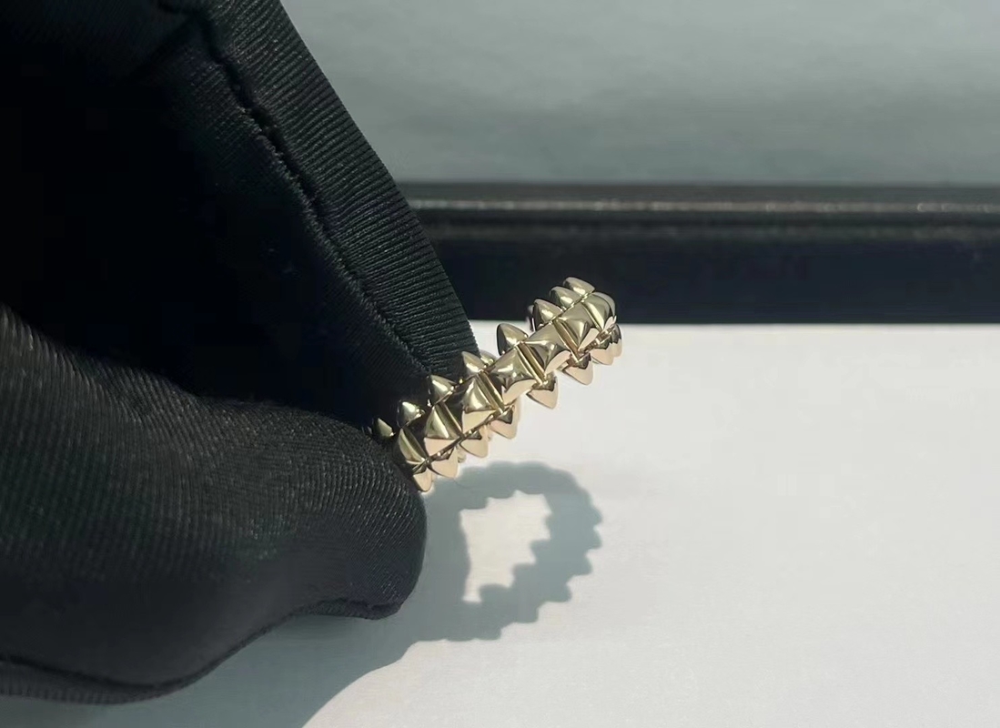 Luxury Jewelry Brand Clash Ring 18K Gold Small Model Ring OEM