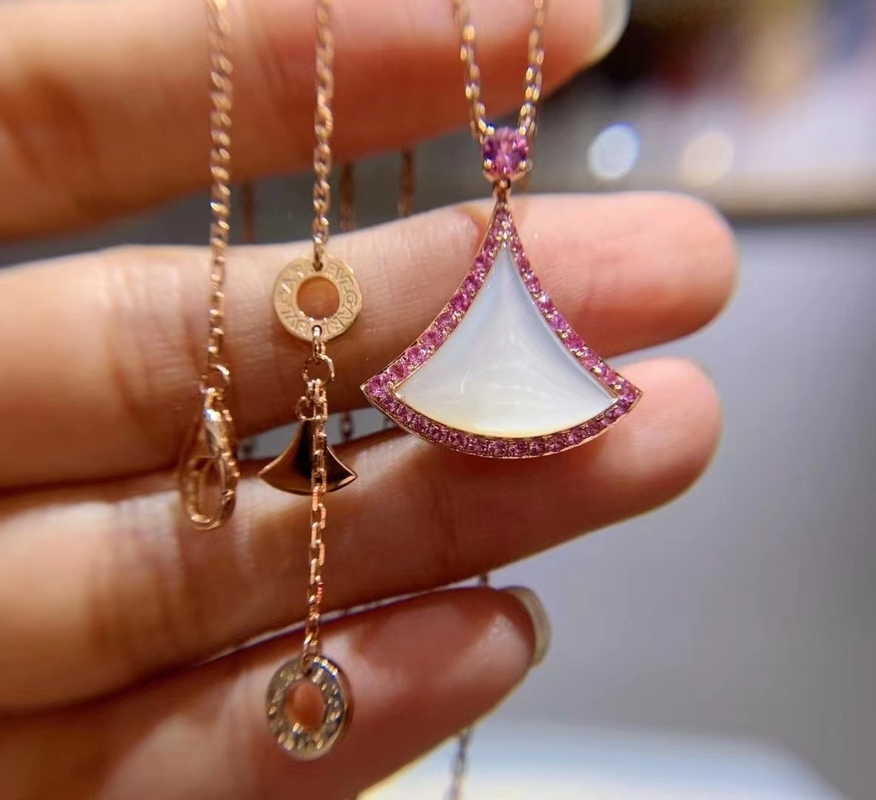 Women'S Bvlgari Divas Dream Necklace Luxury 18k Gold Diamond Necklace