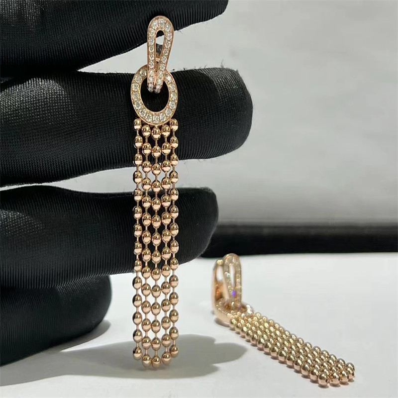 VVS Diamond Brand Jewelry Women HK Setting Rose Gold Diamond Earrings