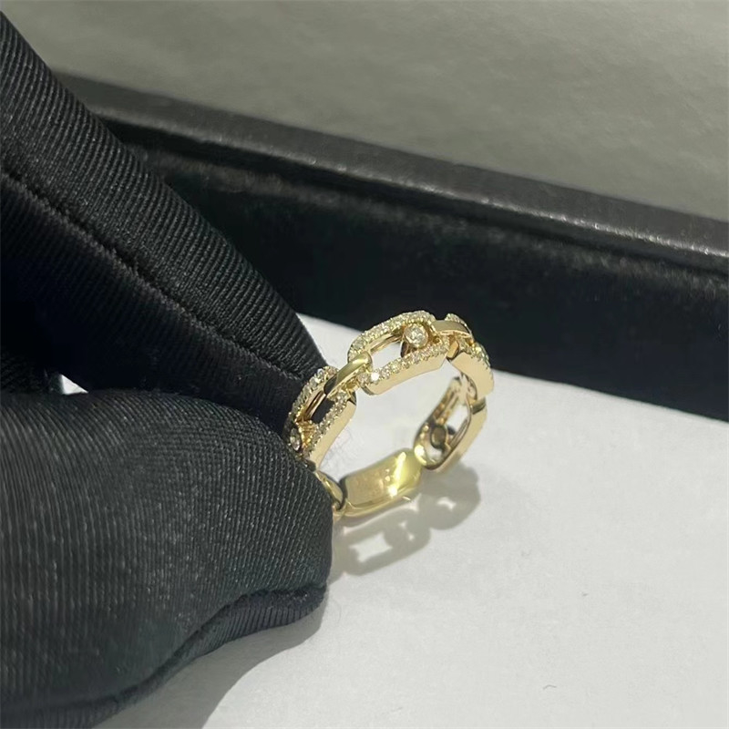 Luxury Wedding 18k Gold Diamond Ring VVS Diamond Messika Diamond Ring