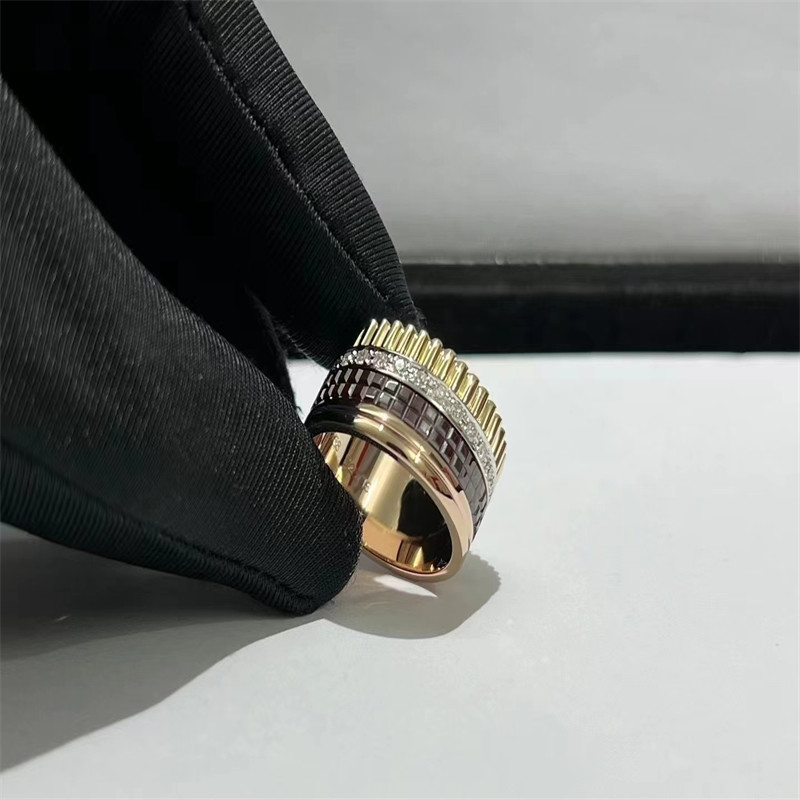 High Jewelry Boucheron Diamond Ring Custom Luxury 18K Gold Diamond Ring