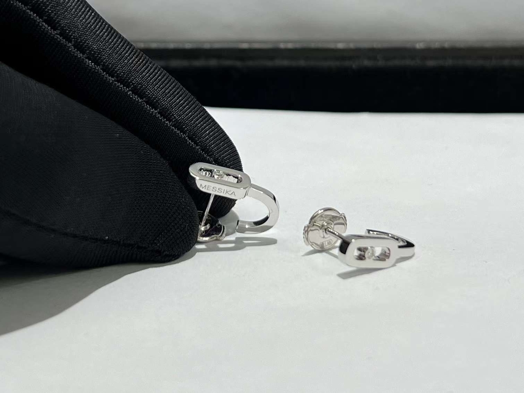 High Quality Gold China Jewelry Factory 18k Gold Luxury Diamond Jewellery Brands AU750 Gold earrings