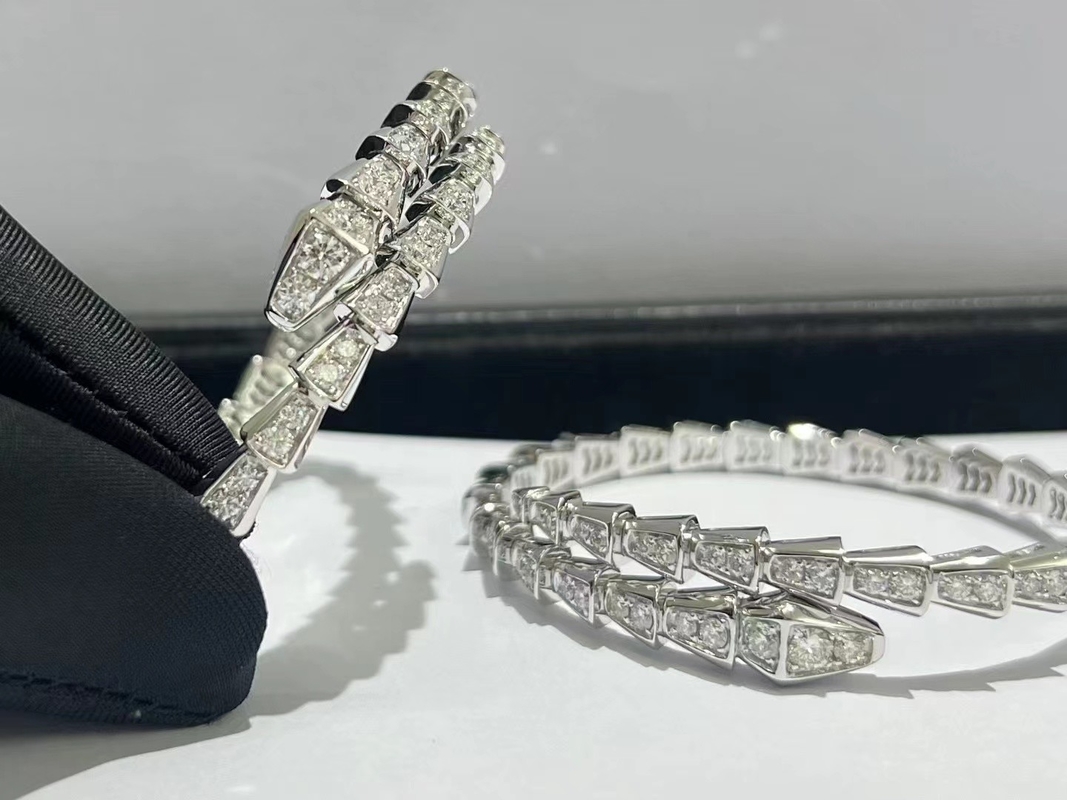 Bvlgari High End Jewelry 18k Solid Gold Real Diamond Jewelry Luxury Hk Setting