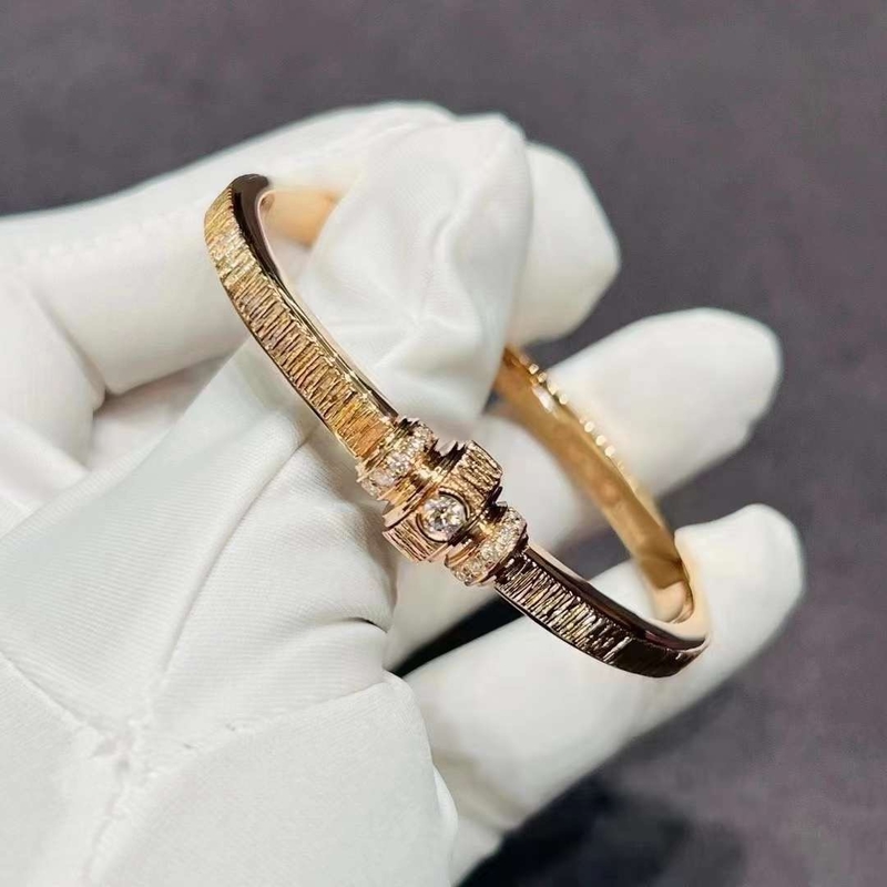 18K Gold Diamond Bracelet Real 18K Solid Gold Diamond Jewelry Factory