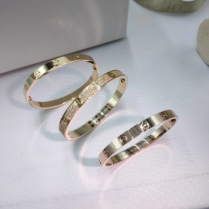 Unisex 18K Gold Brand Love Bracelet Diamonds brand jewelry stores Brand jewelry luxury