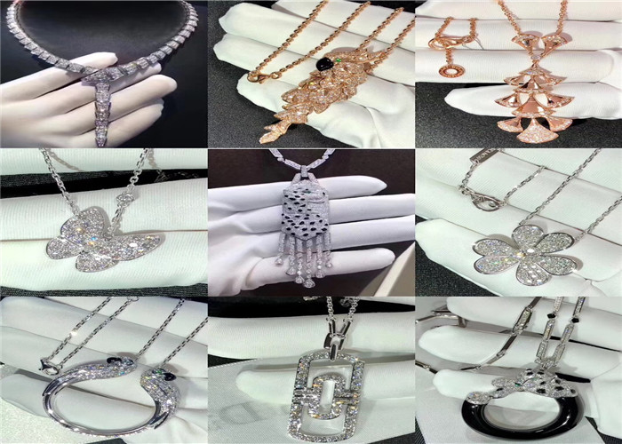 luxury jewelry dubai Handmade Custom 18K Gold Jewelry , Glamorous Gold Diamond Jewellery
