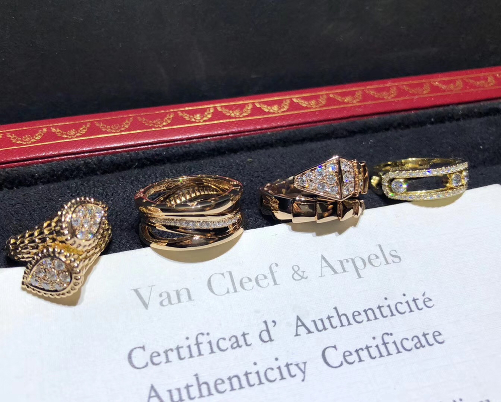 Authentic 18K Gold Diamond Ring For Wedding Anniversary / Birthday Party the diamond jewelry