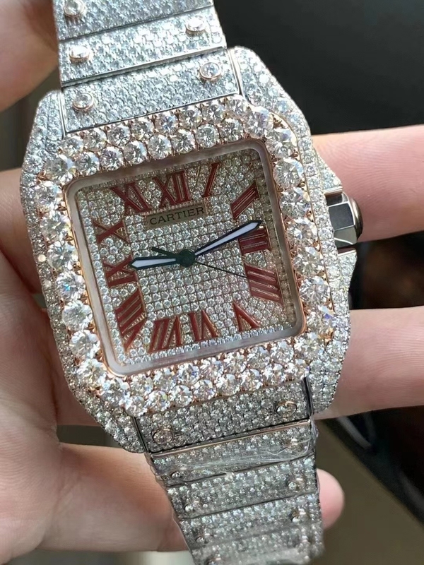 WGSA0009 1847 MC Man Diamond Watches Icebox Luxury Vvs Hand Setting Men Brand Moissanite Diamond