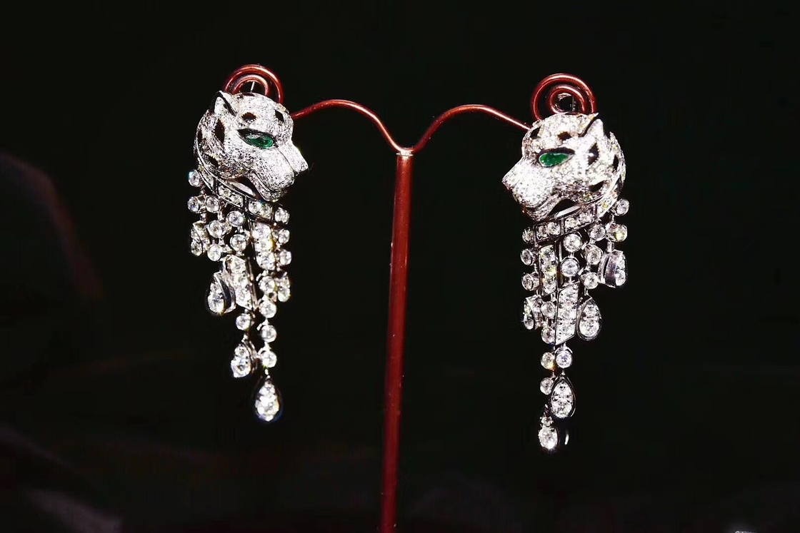 Panthere De Brand 18K White Gold Quality Luxury Diamond Jewelry