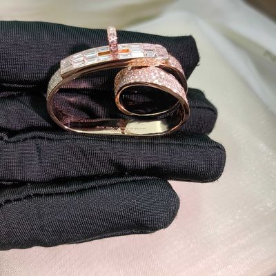 End Custom solid 18k Gold Jewelry Ring Real Diamond Jewelry High Brand